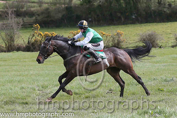 DALE BOY and H D Dunne ( 6 , GREEN; white sleeves; black  gold qtd cap ) Trainer: J. Woods,, Owner : J. Woods