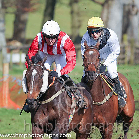 01st ANSEANACHAI CLISTE and M McConville ( 9 , RED  WHITE STRIPES; red, plain sleeves; white cap ) Trainer: Stephen McConville,, Owner : Michael McConville