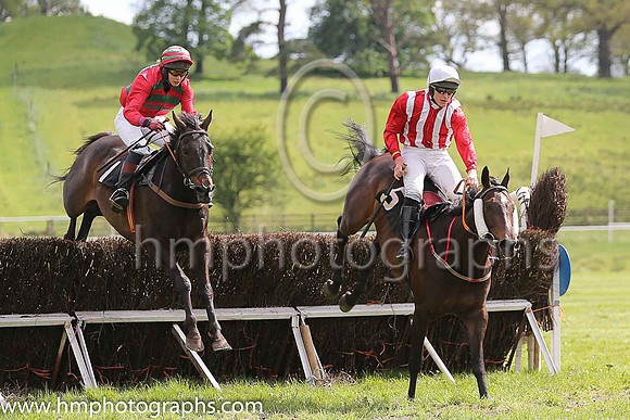 02nd NOT BEFORE EIGHT and Ms S Larkin ( 1 , EMERALD GREEN,red chevrons; red sleeves; red  emerald green hooped cap ) Trainer: D.M. Christie,, Owner : D.M. Christie