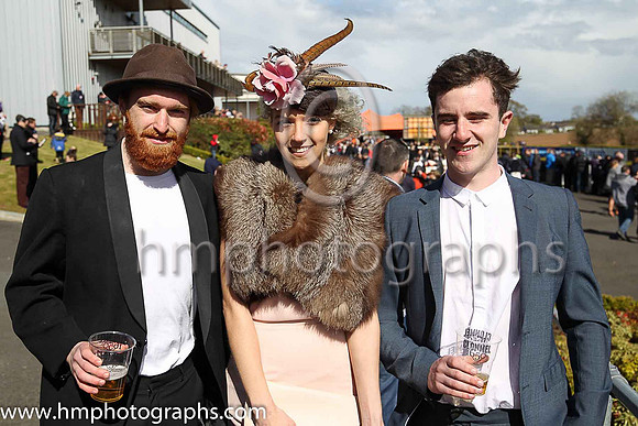 Liam O'Neil, Niamh Cunningham and Cathal McNamee l from Crossmaglen at Down Royal on May Day 2016