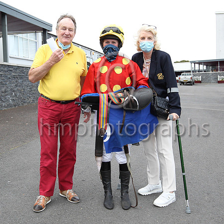 02nd Winning Kate Miss P Elvin7 ( 9 , red, yellow spots ) Trainer - J C McConnell , Owner - Denis J Reddan