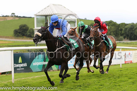 02nd Ciaoifsin and Miss A Fahey ( 2 , royal blue, red disc ) Trainer - J P Fahey