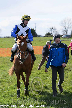01st KINNACALLY and J C Barry ( 5 ,Antrim (H) - BLACK,white cross belts; blue sleeves; yellow cap ) Trainer: Paul McAleese,, Owner : William Logan