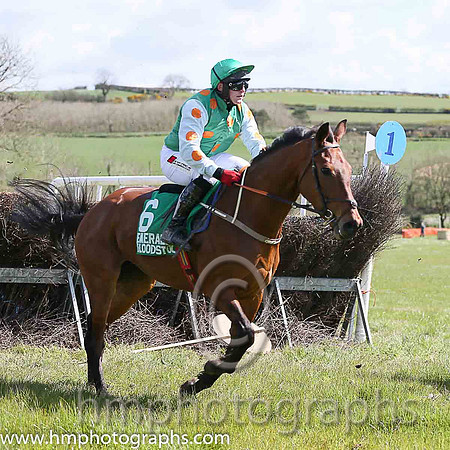 MONBEG MOCKINGJAY and R James ( 6 , EMERALD GREEN,orange spots; white,orange spots sleeves; emerald green cap ) Trainer: Sean Thomas Doyle,, Owner : Syndicate Monbeg
