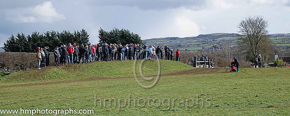 Spectators at East Antrim Hunt Point to Point at Loughanmore