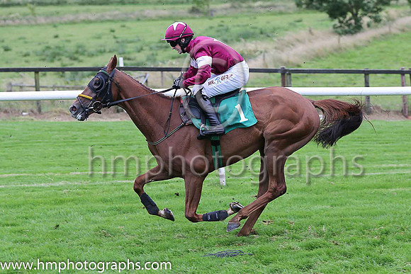 04th Night Generation and J M Moore ( 1 , maroon, white star ) Trainer - N Meade