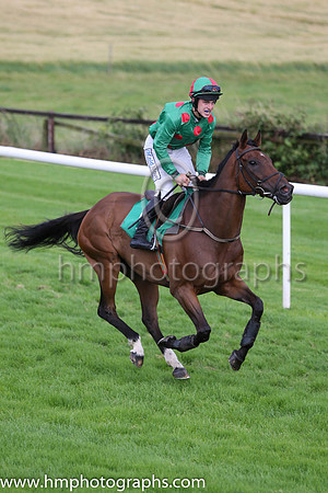 PU Afram Blue and I J McCarthy ( 9 , emerald green, red spots ) Trainer - Miss M McGuinness