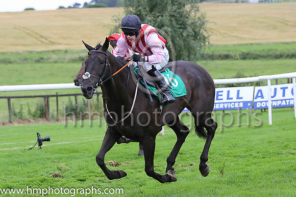 10th Honest Robber and Reserve 1 ( 16 , red and pink stripes ) Trainer - J J Hanlon