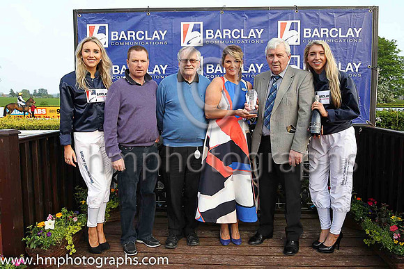 01st Clontarf (5, royal blue and white stripes) and Keith Donoghue, Trainer Dermot Anthony McLoughlin, Owner O Maguire