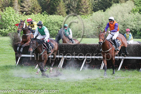 PU DALE BOY and H D Dunne ( 5 , GREEN; white sleeves; black  gold qtd cap ) Trainer: J. Woods,, Owner : J. Woods