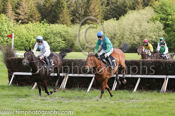 01st CHAMPIONE and M J O'Hare ( 2 , WHITE,light blue chevron; white sleeves; light blue cap ) Trainer: J.G. Cosgrave,, Owner : J.G. Cosgrave