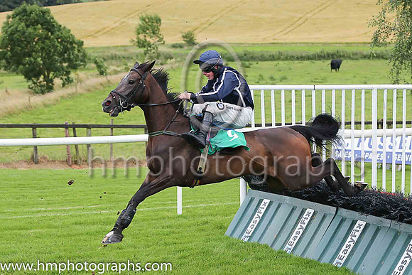 06th Tish Hall and A E Lynch ( 9 , dark blue, white seams ) Trainer - S R B Crawford