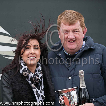 Caroline Todd of Down Royal and winning trainer J J (Shark) Hanlon