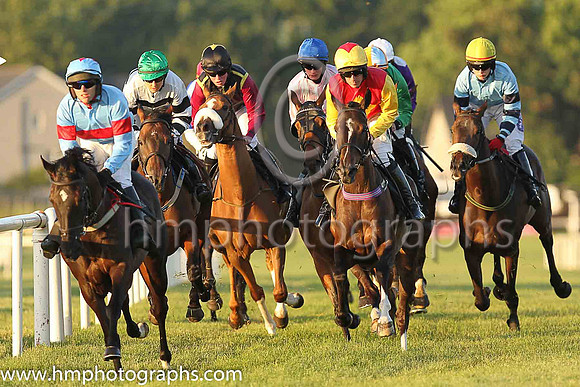 07th Tibbie's Court (11, light blue red hoop) and Me N Gault, trainer S Michael Millar, owner James P Hynes