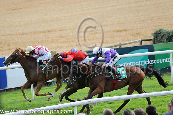 03rd Rendezvous Peak and J W Kennedy ( 4 , purple and white qtrd ) Trainer - G Elliott , Owner - T Howley Jnr