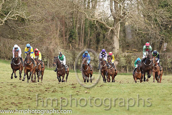 01st RAVENHILL and M J O'Hare ( 17 , YELLOW,royal blue sash; yellow,royal blue armlet sleeves; royal blue cap,yellow star ) Trainer: George Stewart,, Owner : Stephanie Metcalfe