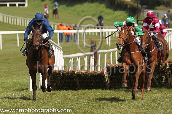 02nd The West's Awake ( 14 , dark blue ) and P Townend - Trainer : E J O?Grady - Owner : Mrs John Magnier