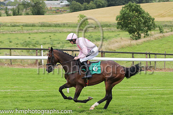 01st Sam King and R Walsh ( 6 , pink, red cross ) Trainer - T M Walsh