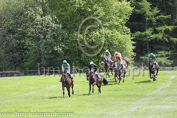 03rd THE GREAT GETAWAY and B O'Neill ( 11 , EMERALD GREEN,orange spots; white,orange spots sleeves; emerald green cap ) Trainer: Donnchadh Doyle,, Owner : Syndicate Monbeg