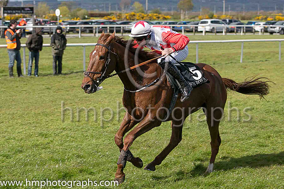 06th Mia?s Anthem ( 5 , white, red triple diamond ) and D Meyler - Trainer : N C Kelly - Owner : Don?t Ask Now Syndicate