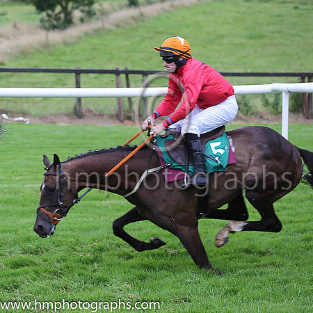 Fell Bentons Lad and S W Flanagan ( 5 , red, black star ) Trainer - C A McBratney