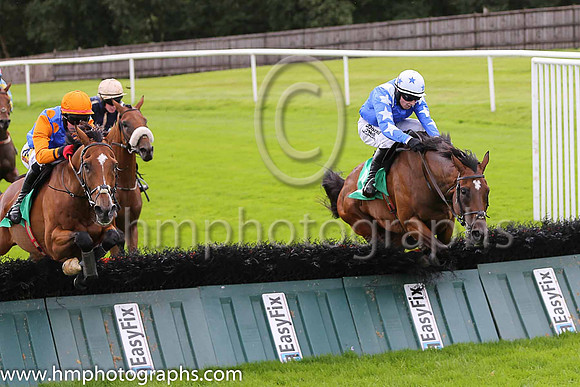 02nd Mr Antolini and M A Enright ( 2 , royal blue, white epaulettes ) Trainer - G J Power