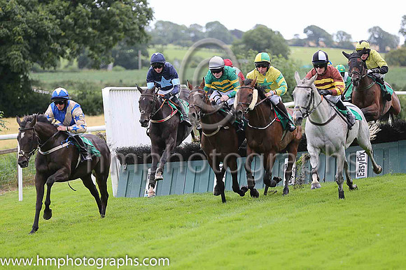 01st Teacher's Pet and L P Dempsey ( 8 , emerald green and orange hooped ) Trainer - J P Dempsey
