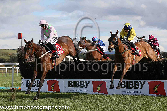 05th FOXROCK ( 5 , yellow, dark blue sash ) and Denis O'Regan - Trainer : T M Walsh