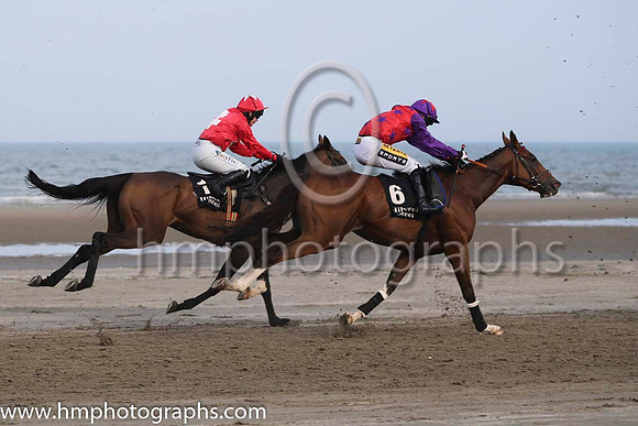 5 He's Our Man and Ms K Walsh - - 5th (1 ,red, white, cross ) Trainer - Ross O'Sullivan &amp; 6 Tribal Path and Mr J J King - - 6th (6 ,red, purple stars ) Trainer - Damian Joseph English