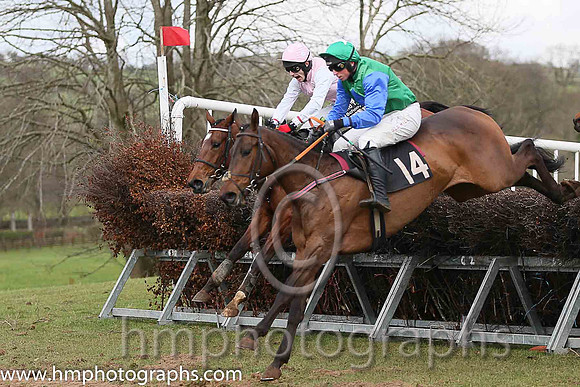 02nd GERMAINE and J J Codd ( 14 , EMERALD GREEN,royal blue diamond; royal blue sleeves; emerald green cap ) Trainer: W.F. Codd,, Owner : Partnership Doyle Racing