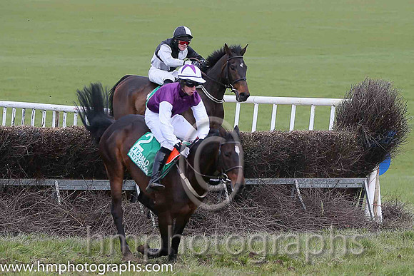 BEECH HILL and L O'Carroll ( 2 , PURPLE; white sleeves; white cap,purple star ) Trainer: Neil McKnight,, Owner : Richard Lennon