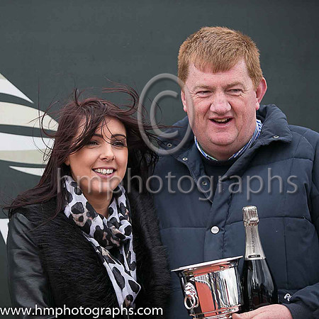 Caroline Todd of Down Royal and winning trainer J J (Shark) Hanlon