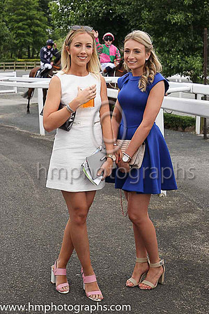 Emma Donnelly and Natasha McParland from Armagh at Down Royal on Magners Ulster Derby Day