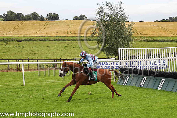 04th Space Ship and S A Shortall ( 8 , light blue and maroon hoops ) Trainer - R Hennessy
