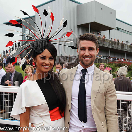 Kirsty Farrell and friend from Newry winner of the Magners Forbidden Flavours Best Dressed Lady Competition on Magners Derby Day at Down Royal. The prize was a Las Vegas Five Day Five star Holiday.