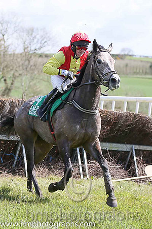 FIRST OUTCOME and J Canavan ( 5 , PURPLE; black, plain sleeves; black cap ) Trainer: Liam Lennon,, Owner : Jonathan Canavan