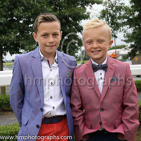 Ryan Nelis and Charlie Mulligan at Magners Ulster Derby Day at Down Royal