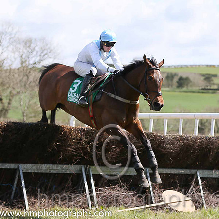 02nd ALMOST THERE and M J O'Hare ( 3 , WHITE,light blue chevron; white sleeves; light blue cap ) Trainer: J.G. Cosgrave,, Owner : J.G. Cosgrave