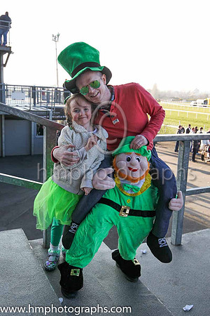 Jessica and Paul Smith form Belfast at Down Royal on st Patricks Day