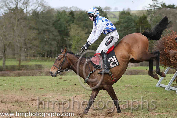 WELL COOL and H D Dunne ( 21 , WHITE  DARK BLUE CHECK; white sleeves; white cap,dark blue star ) Trainer: Shirley Berry,, Owner : Benny Berry