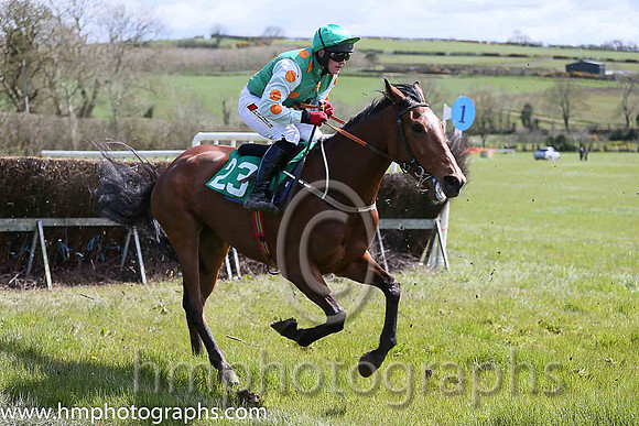 02nd WELSH'S CASTLE and R James ( 23 , EMERALD GREEN,orange spots; white,orange spots sleeves; emerald green cap ) Trainer: Sean Thomas Doyle,, Owner : Syndicate Monbeg