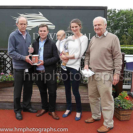 01st Forbear and Wayne Lordan (emerald green and purple and dark green cap) , trainer P Twomey win the Value Cabs Handicap at Down Royal