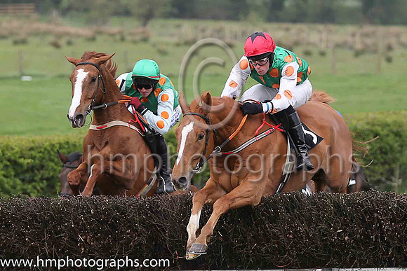 01st CALINO D'AIRY (FR) and J P O'Rourke ( 6 , EMERALD GREEN,orange spots; white,orange spots sleeves; emerald green cap ) Trainer: Donnchadh Doyle,, Owner : Syndicate Monbeg