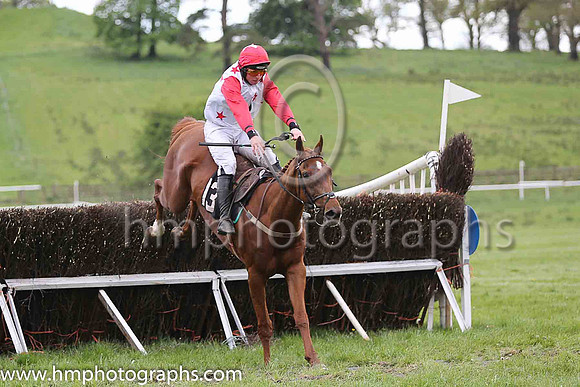 01st THE TRIGGER and J J Codd ( 13 , WHITE,red stars; red, plain sleeves; red cap,white star ) Trainer: Caroline McCaldin,, Owner : James Killen