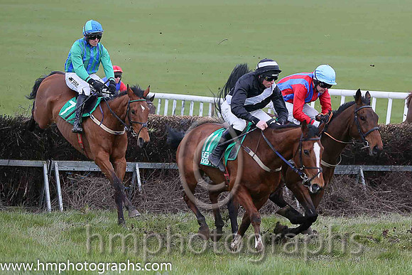 POYNTZPASS and J J Codd ( 11 , BLACK,white sash; black sleeves; black cap,white hoop ) Trainer: Mayne Kidd,, Owner : Mayne Kidd