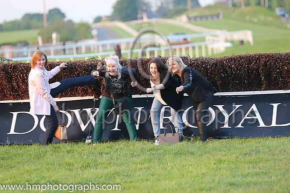 Spectators enjoying themselves at the Barclay Communications Race Evening at Down Royal