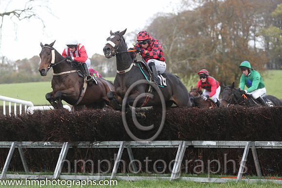 03 Kerrib Castle and M McConville - - 03rd (4 ,red and white stripes ) Trainer - Stephen McConville  01 Vital Plot and J J Codd - - 01st (16 ,red and black check ) Trainer - Liam Kenny