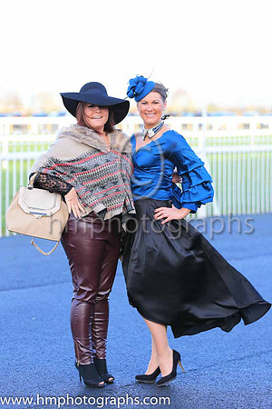 Jenny Montgomery and Deirdragh Murphy (clothes sponsored by Chic Fashions of Newry) at Down Royal on Boxing Day