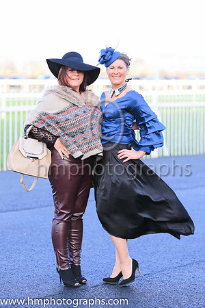Jenny Montgomery and Deirdragh Murphy (clothes sponsored by Chic Fashions of Newry) at Down Royal on Boxing Day