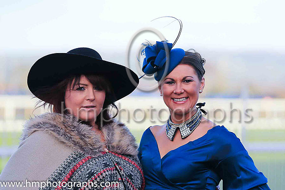 Jenny Montgomery and Deirdragh Murphy (clothes sponsored by Chic Fashions of Newry) at Down Royal on Boxing Day